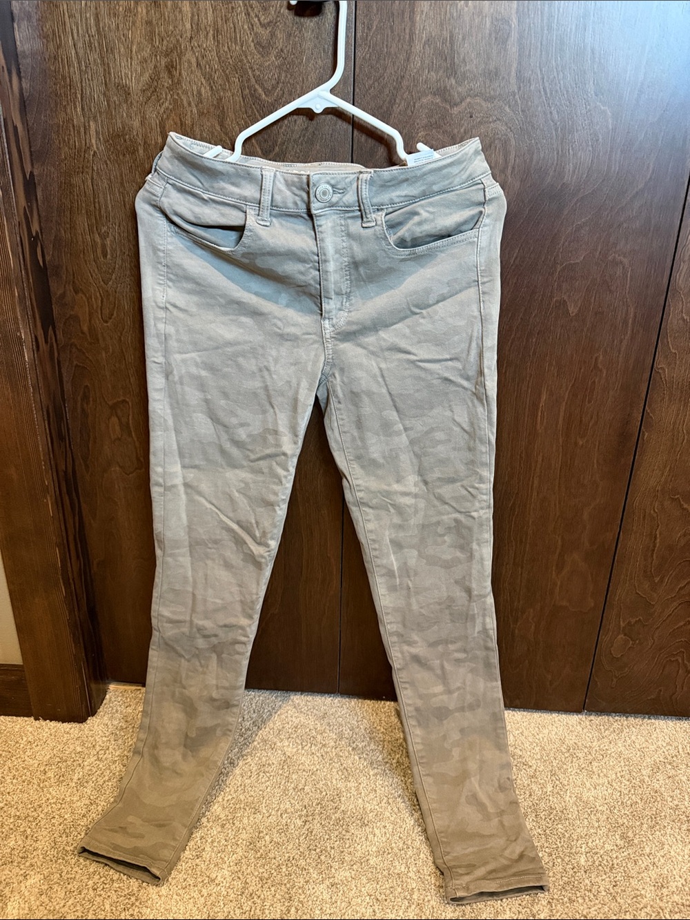 Women’s Grey Camo High Rise Jeggings
